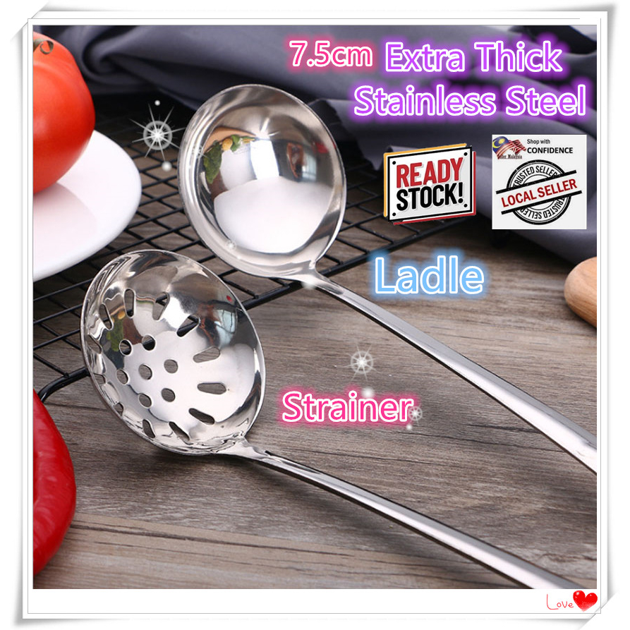 Extra Thick 7.5cm Stainless Steel Steamboat Hot Pot Skimmer Colander ...