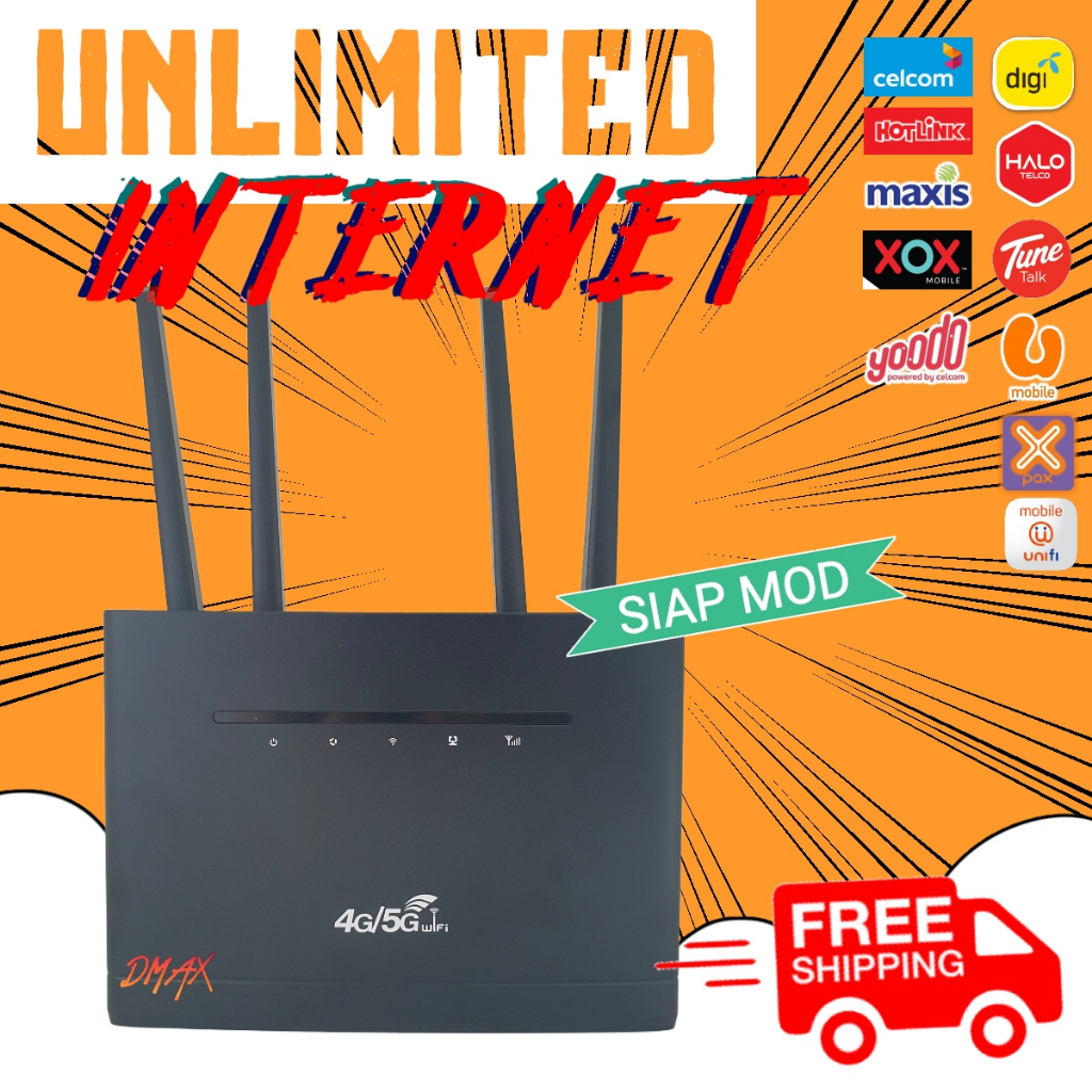 *Malaysia Ready Stock* Modem Router V12 Modified Unlimited Data 4G LTE