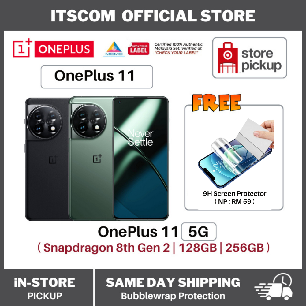 MY SET 48 hours Ship out] OnePlus 11 5G (16GB RAM 256GB ROM) - Snapdragon 8  Gen 2 Original Malaysia 1 Year Warranty