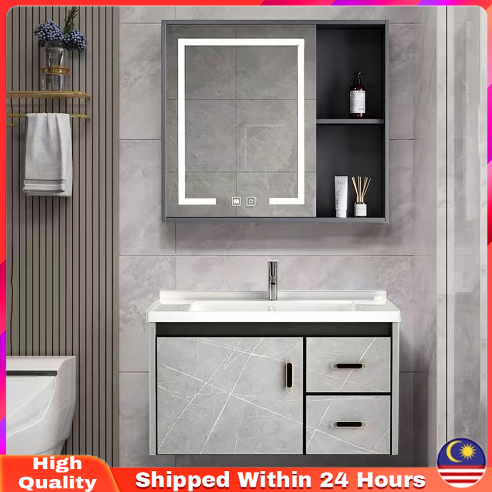 🔥HOT🔥40/50/60CM Aluminum Bathroom Cabinets Set Storage Mirror box with ...