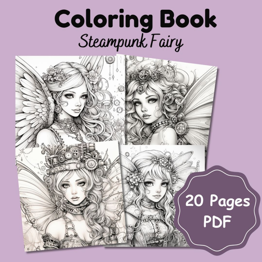 Adult Coloring Books - Coloring Sheets - Fairy Coloring Book - Coloring  Book pdf