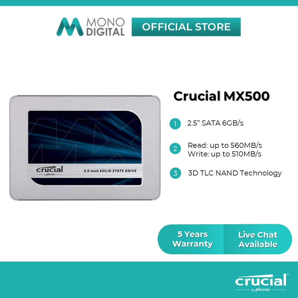 Crucial MX500 2TB 3D NAND SATA Inch Internal SSD, 42% OFF