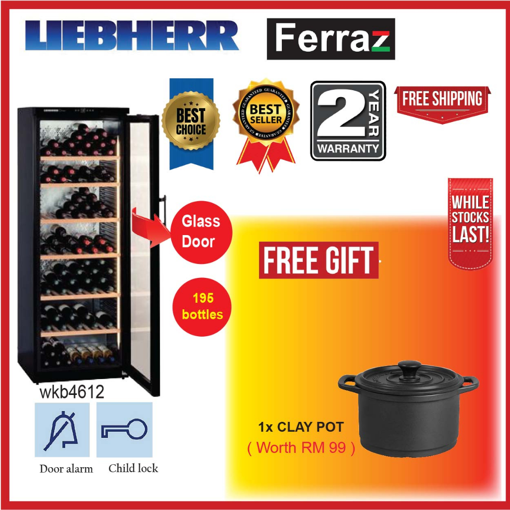 Liebherr WKB 4612 Wine Cellar / WKB4612 Barrique Wine Chiller / WKB4612 Wine Chiller Glass Door