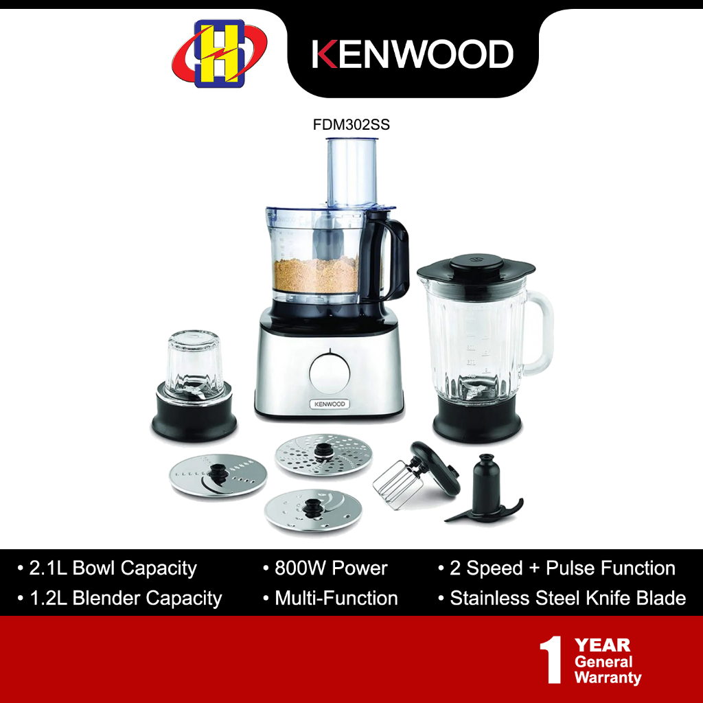 Kenwood multipro compact food deals processor fdm302ss