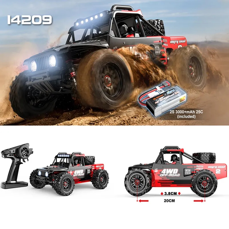  TesPower MJX Hyper Go 14301 Brushless RC Car, 1/14 2.4G 4WD  Off-Road Racing Drift Remote Control Car, 42KM/H high Speed Electric Hobby  Toy Truck : Toys & Games
