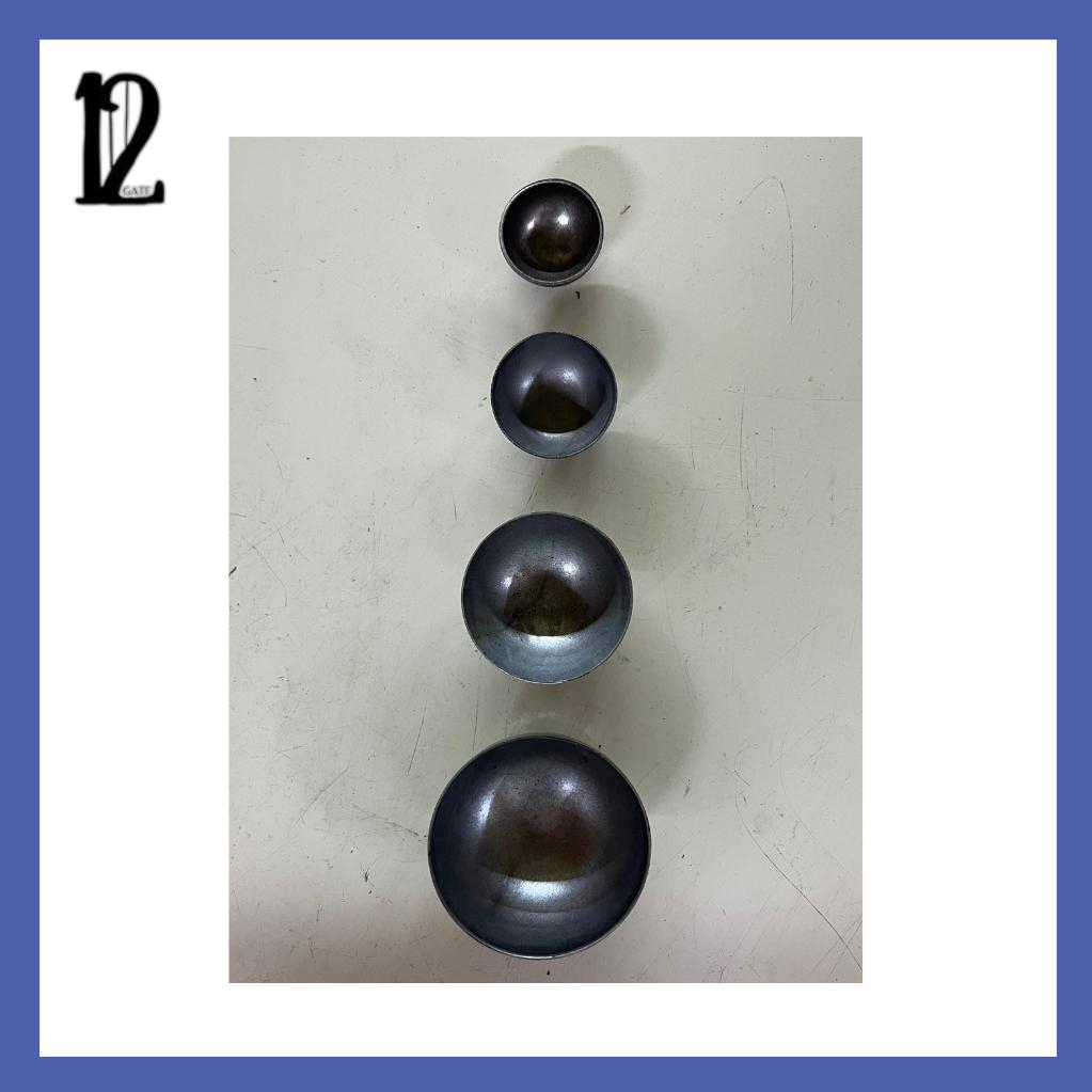 HALF BALL BESI/ METAL HALF BALL / WALL PLUG COVER TUTUP / END CAP BESI