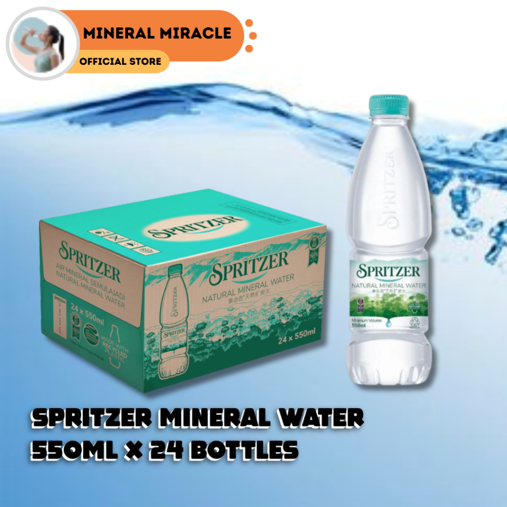 SPRITZER Mineral Water (1 CARTON 550ml x 24 Bottles) | Shopee Malaysia