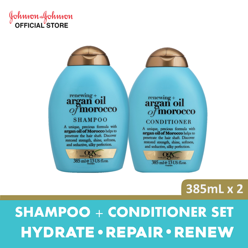 Ogx Renewing Argan Oil Morocco Shampoo 385ml Conditioner 385ml Shopee Malaysia