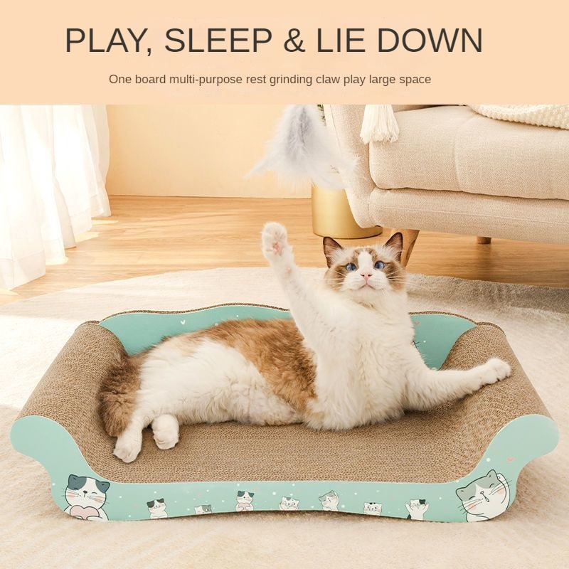 Cat Corrugated Scratching Board OneBoard Can Be Used For 3 Months