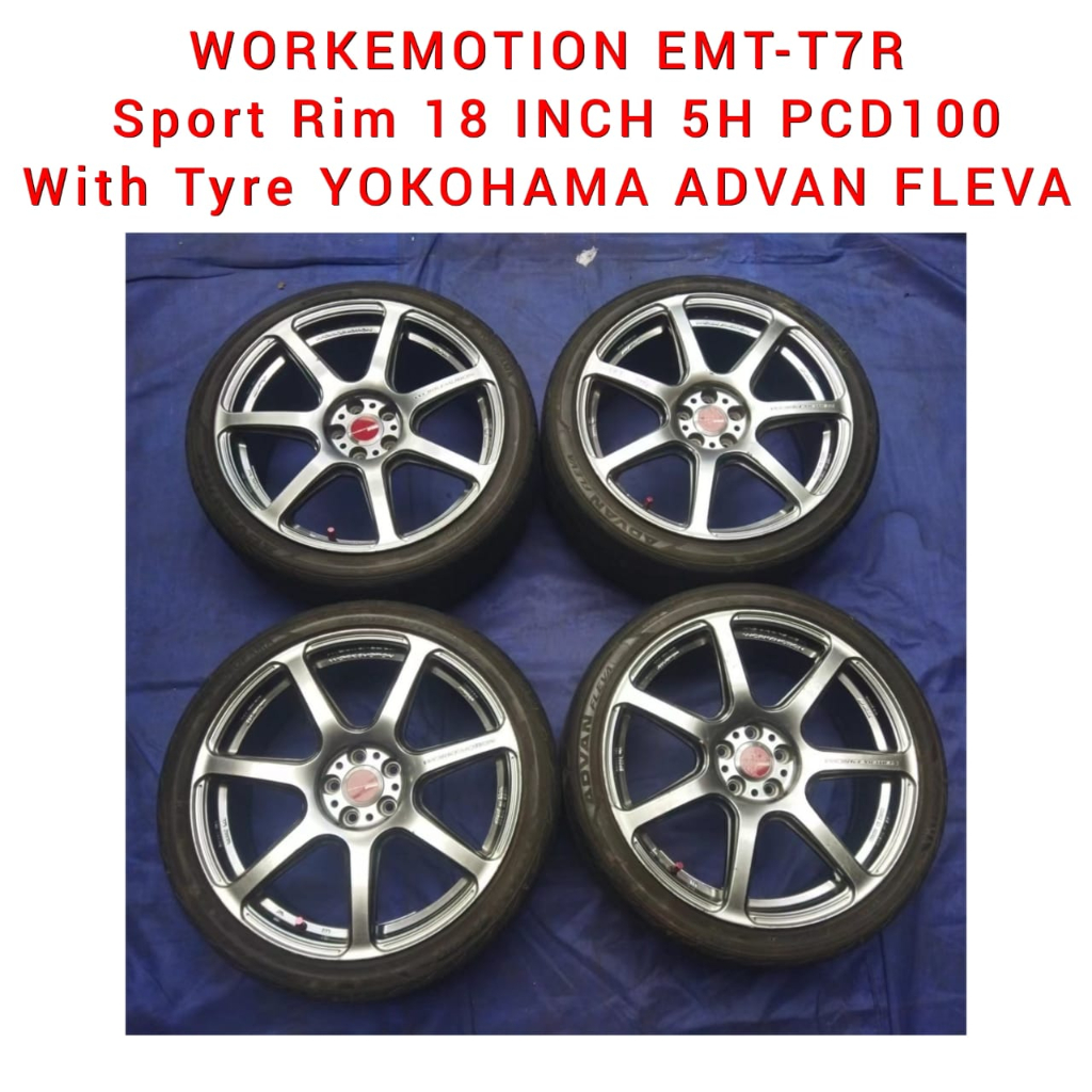 WORK EMOTION T7R 18インチ 7.5J PCD100 Sport Rim WORKEMOTION EMT 