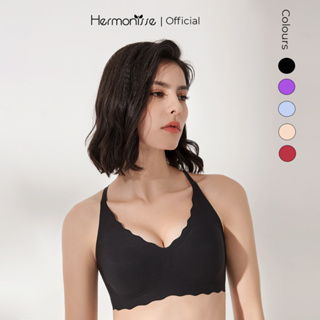 Hermonisse Posture Racer Back Bra Wire Free Brassiere Plus Size