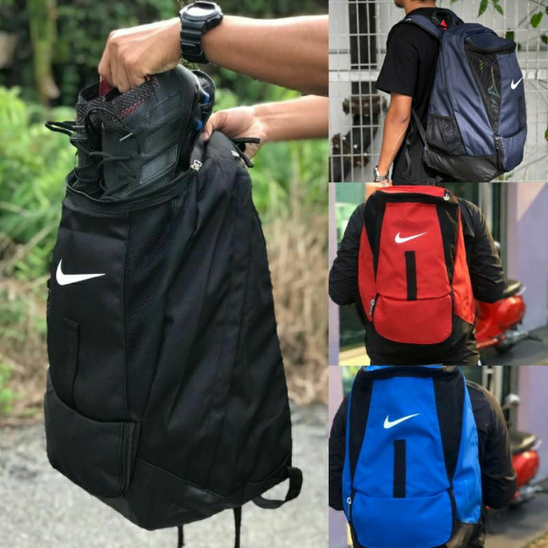 NIKE FOOTBALL BAG BACKPACK 37L FTBL SHOE COMPARTMENTS KASUT Shopee