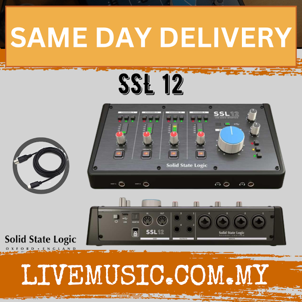 Solid State Logic SSL 12 Audio Interface ( SSL-12 / SSL12 ) | Shopee ...