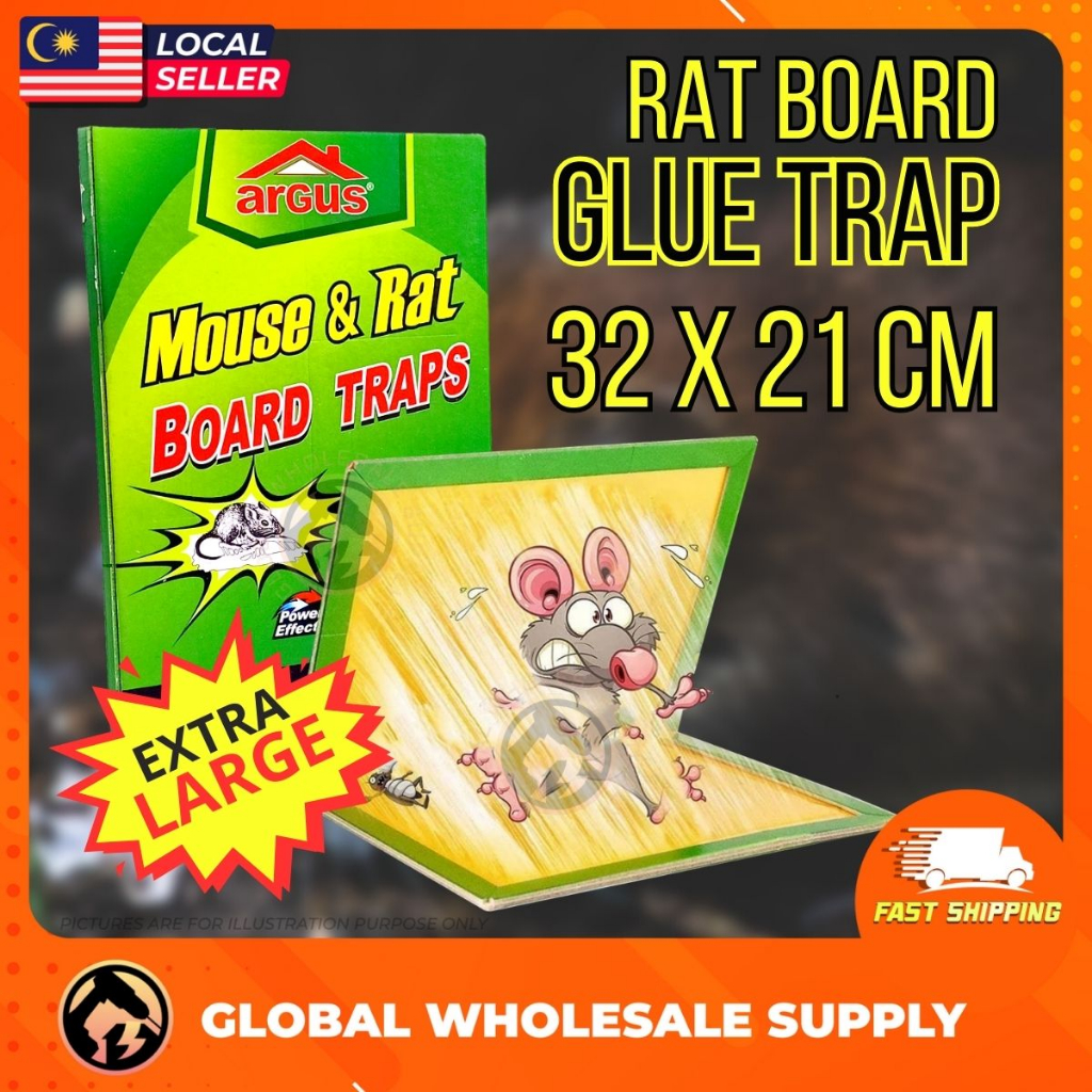 Strong & Sticky Mouse Trap Indoor Outdoor Glue Traps 21 x 14 cm