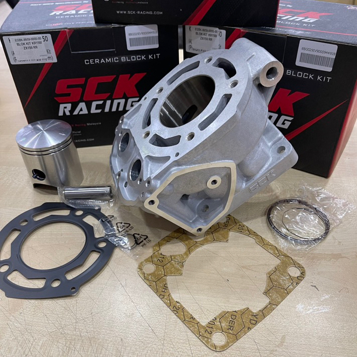 SCK RACING KAWASAKI KR150RR ZX150 RR 59MM CERAMIC BLOCK KIT SET(PIN ...