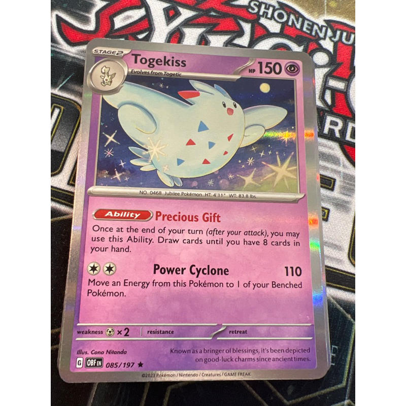 Pokemon tcg Togekiss - 085/197 - Holo Rare Obsidian Flames | Shopee Malaysia