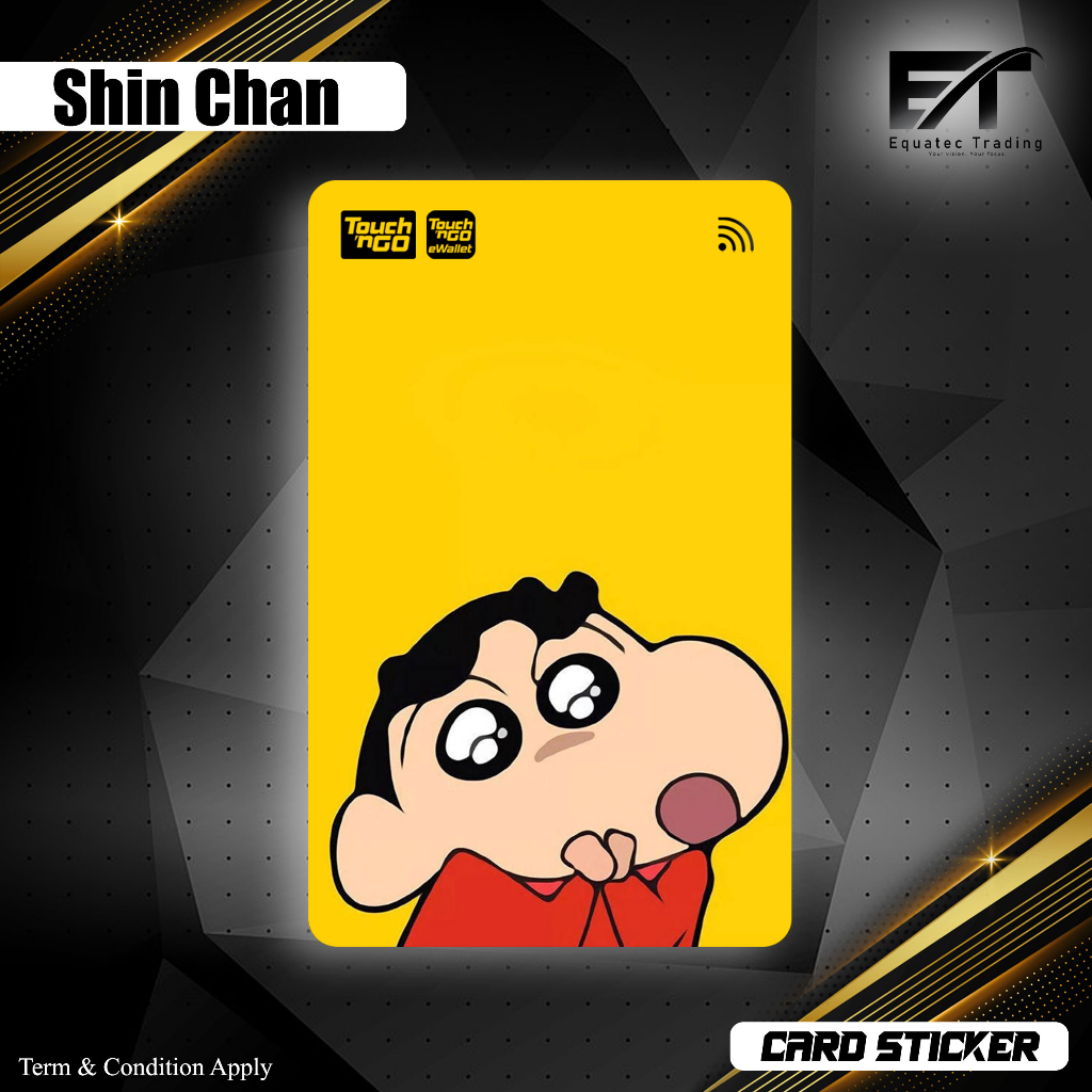 Crayon Shin Chan- Touch n Go NFC Sticker Skin Cover (Waterproof, High ...