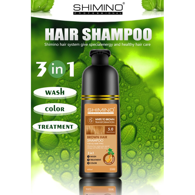 Shimino Black hair/Brown Hair shampoo/soft conditioner 500ml | Shopee ...