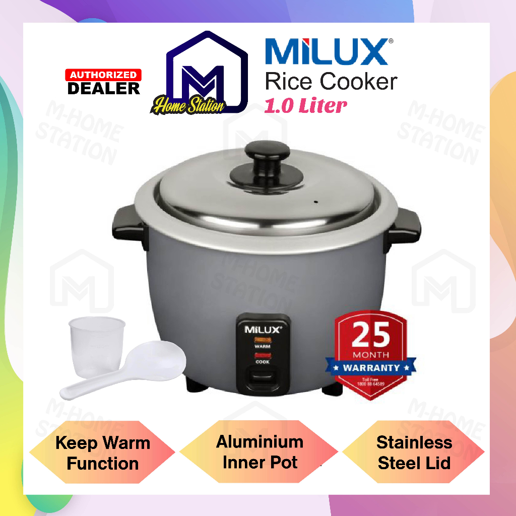 Milux Mini Rice Cooker 1.0L 1L MRC510 or 0.3 L MRC703 Periuk Nasi
