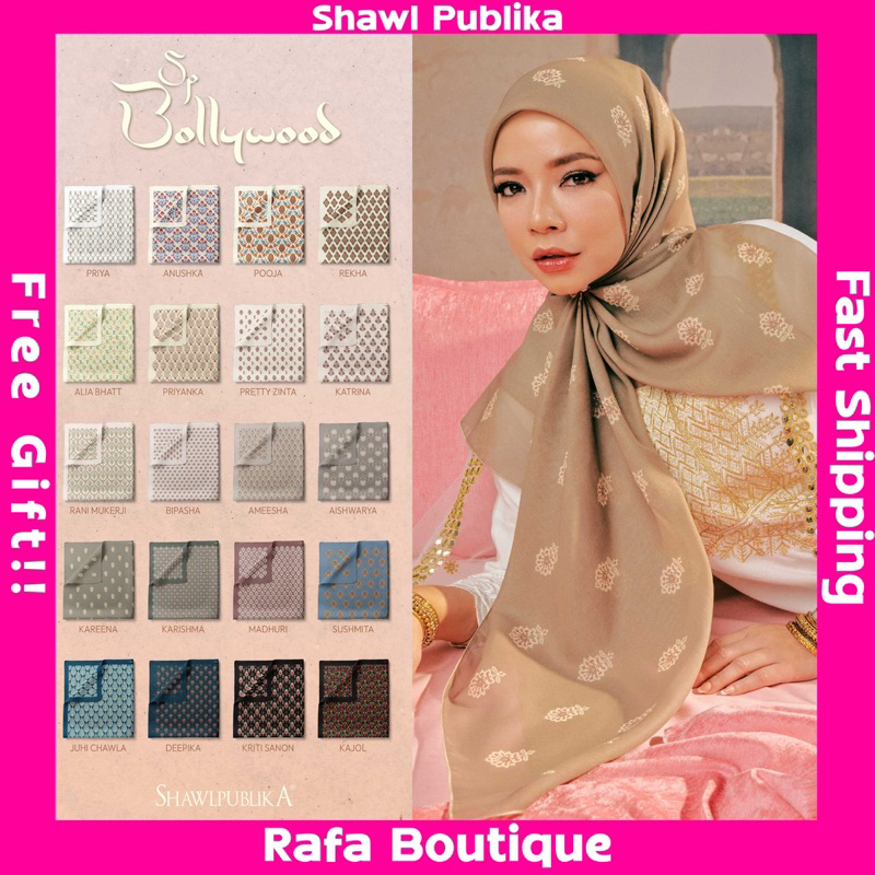 ShawlPublika Bidang 45 Tudung Bawal Printed Cotton Voile [Ready Stock ...