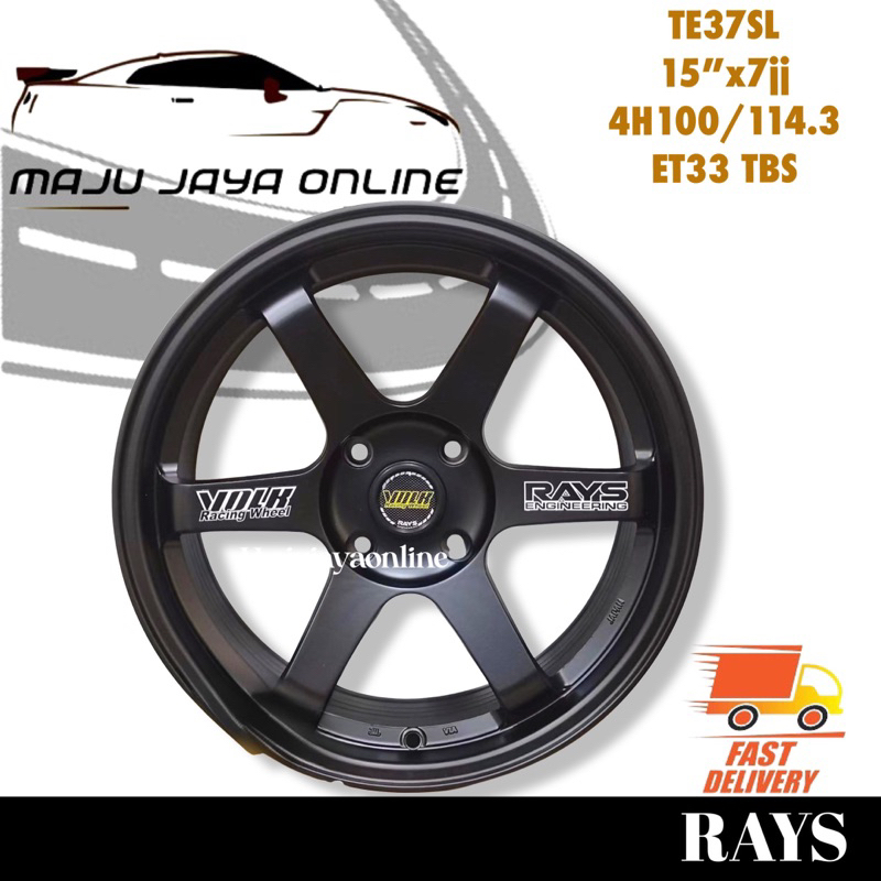 New Sport Rim Rays Te37te37sl 15inch 4h1001145h100114 1set1set