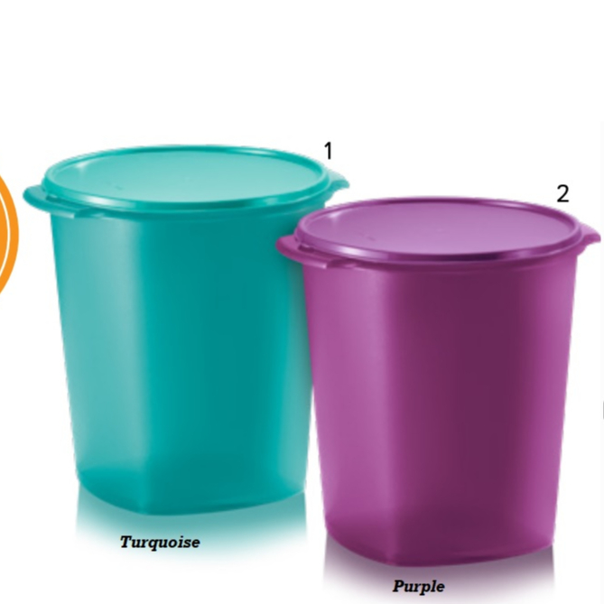 Tupperware : Deco Canister 10.7L Turquoise or Purple | Shopee Malaysia