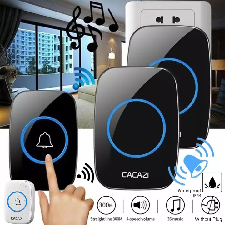 Wireless Doorbellcacazi Door Bell Waterproof Wireless Doorbell M Range Intelligent Home