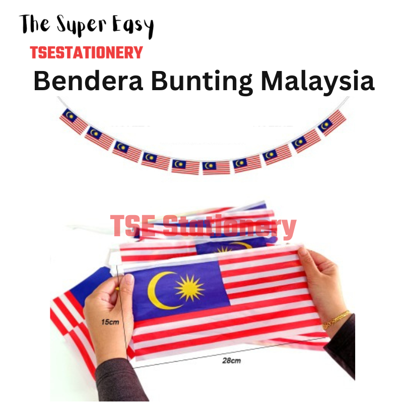 Malaysia Bunch Flag Bundle Bunting Bendera Malaysia Banting Malaysia ...