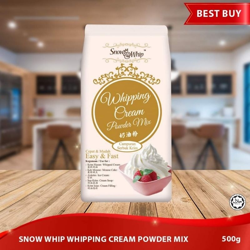 Whipping Cream Powder Mix 500g Campuran Serbuk Krim Halal Shopee Malaysia