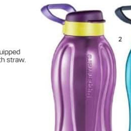 E/F 1pc*Tupperware Giant Eco Bottle 2L water Botol Black / Red Fliptop