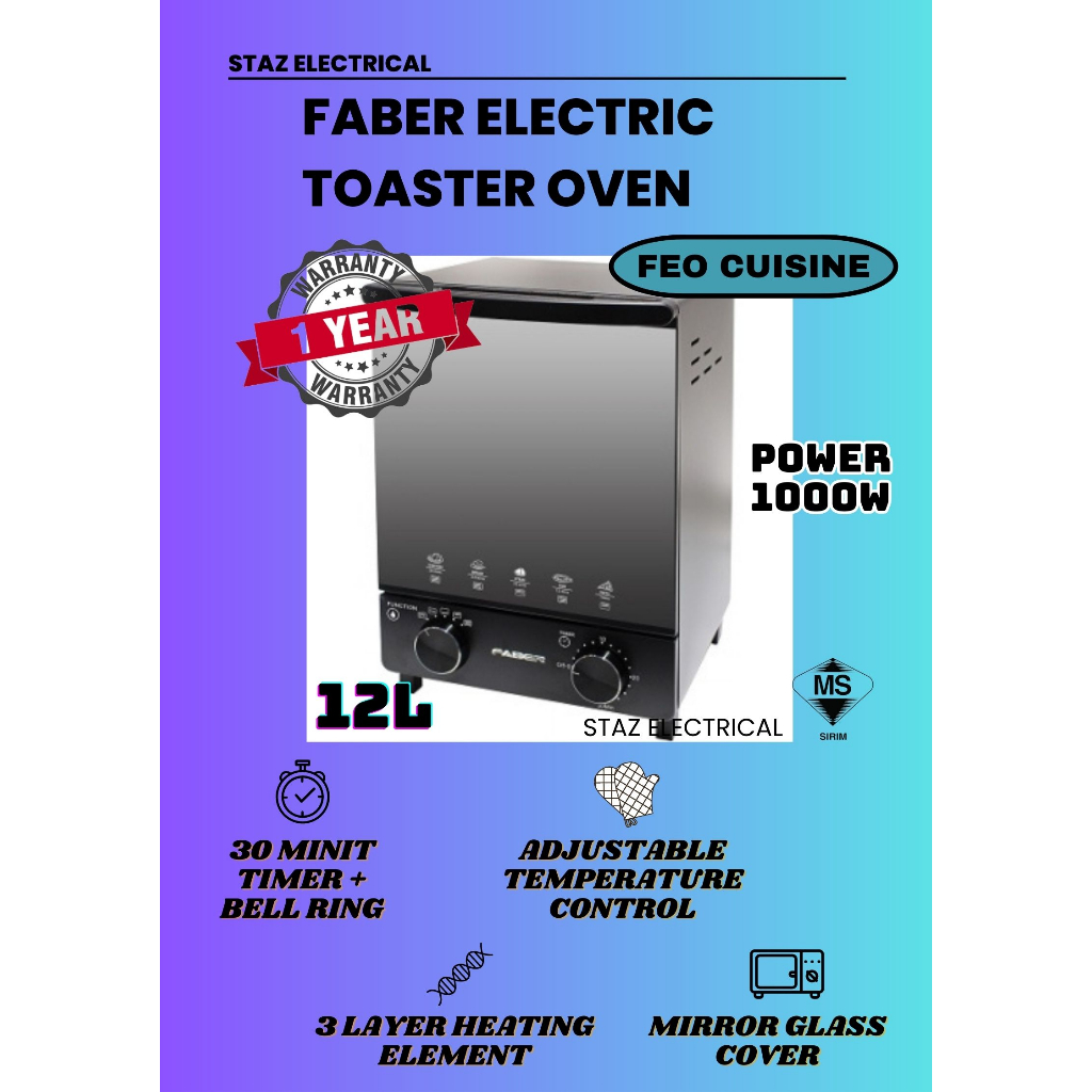 Faber Electric Toaster Oven (FEO CUISINE) | Shopee Malaysia