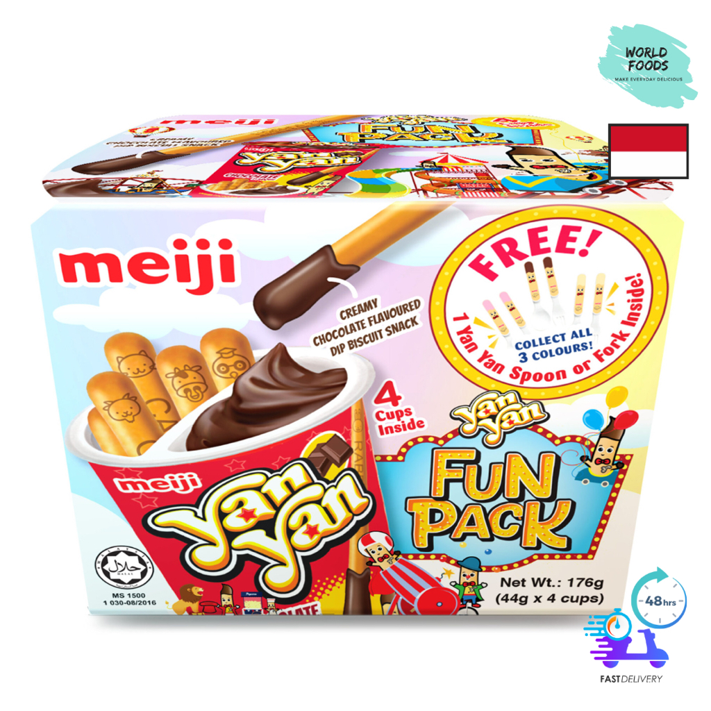 [HALAL] Meiji Yan Yan Fun Pack (4’s Chocolates) Shopee Malaysia