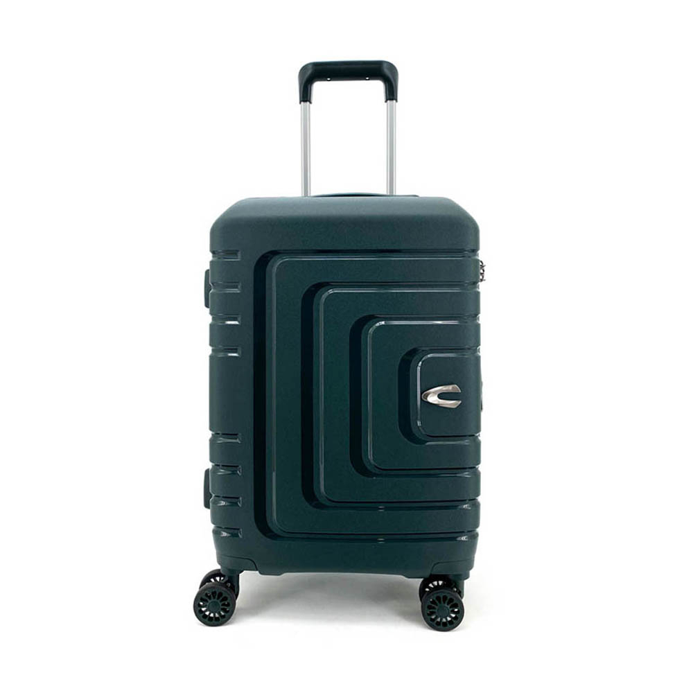 camel active Men/Women 20 inch Cabin TSA Expandable Polypropylene Luggage (Light Blue/Black/Dark Green/Light Grey) 5136