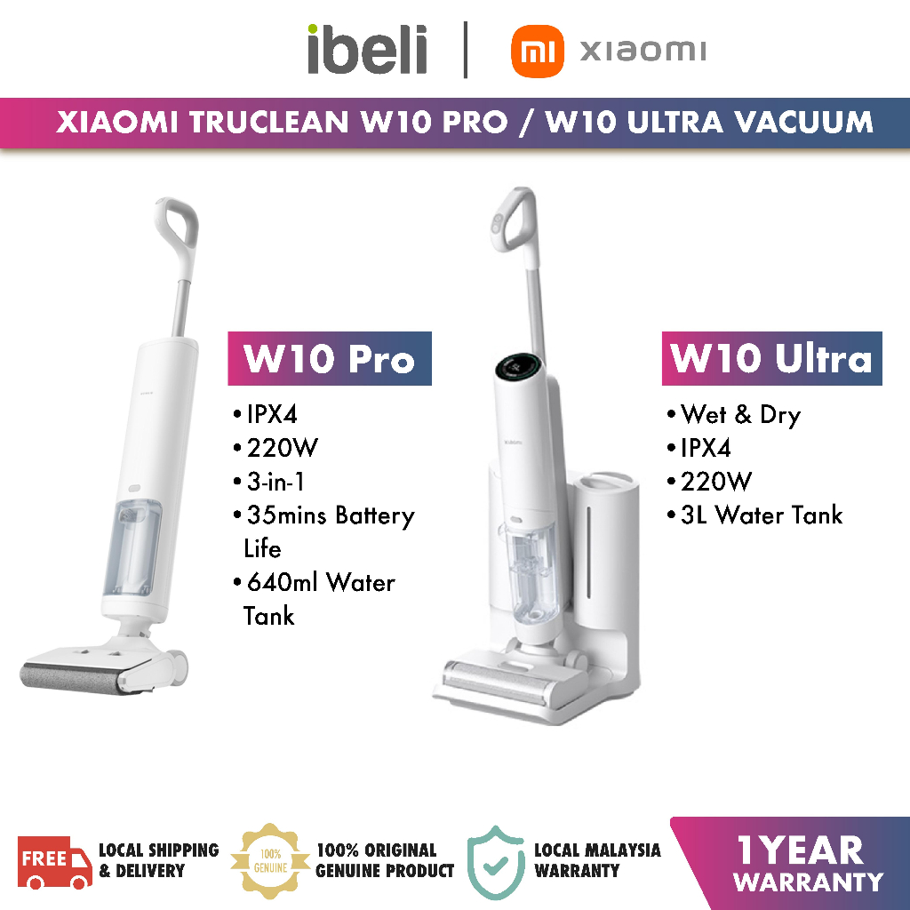 Xiaomi Truclean W10 Pro / W10 Ultra Wet Dry Vacuum 3 in 1 Cordless Vacuum  B302GL/B305GL