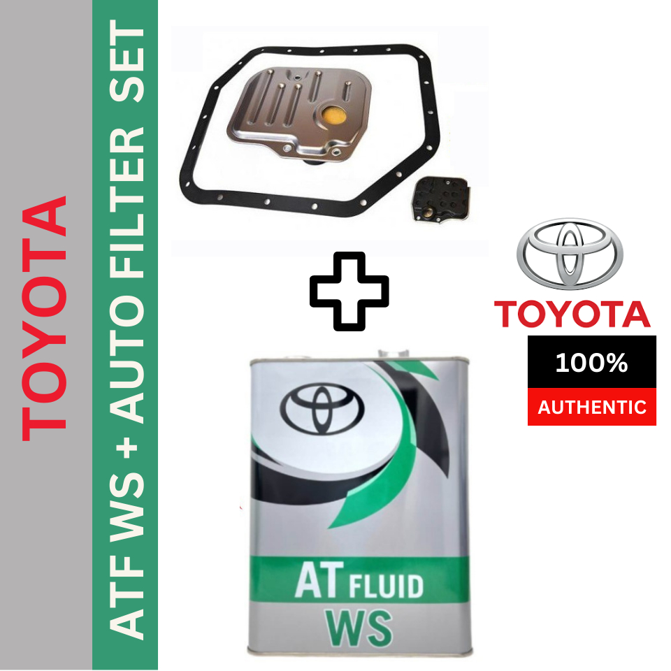 GENUINE Toyota WS Transmission Fluid + Auto Gearbox Filter Service set