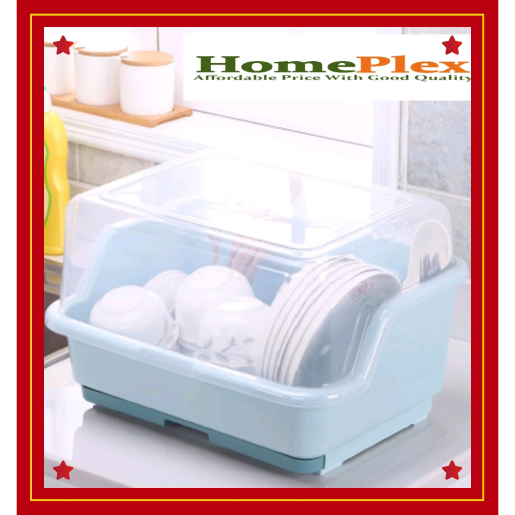 【READY STOCK】Plastic Dish Rack Plate Bowl Chopsticks Tableware Storage