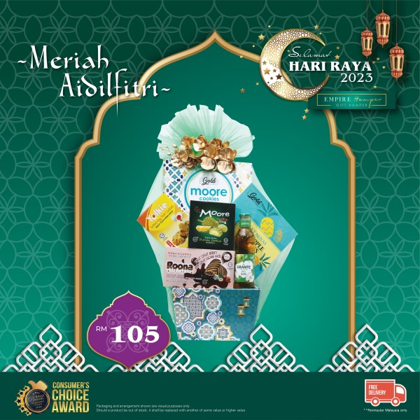 Raya Hamper Free Delivery Empire Hamper MERIAH AIDILFITRI 105 Gift Box ...