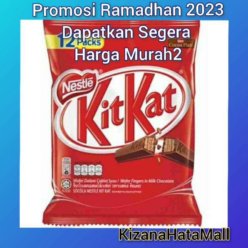 Kit Kat 12 Packs, Mister Potato Snek Jajan, Kit Kat Coklat Murah
