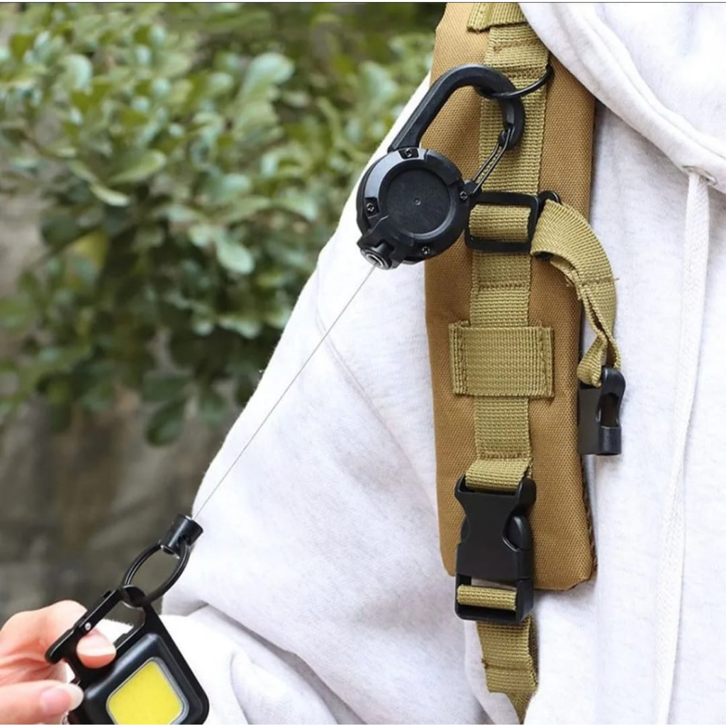 Ismirez Retractable Keychain Stretch keychain outdoor key ring automatic telescopic key holder Shopee Malaysia