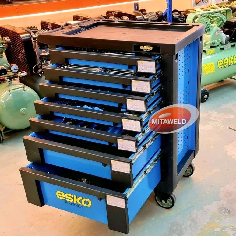 Esko 7Drawer With 212pcs Tools Set (Heavy Duty) Tools Trolley