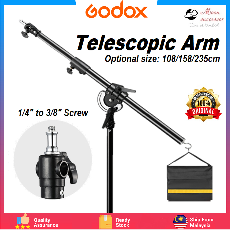 Godox LS12 LS13 LS15 Boom Arm Light Stand Cross Arm with Sandbag