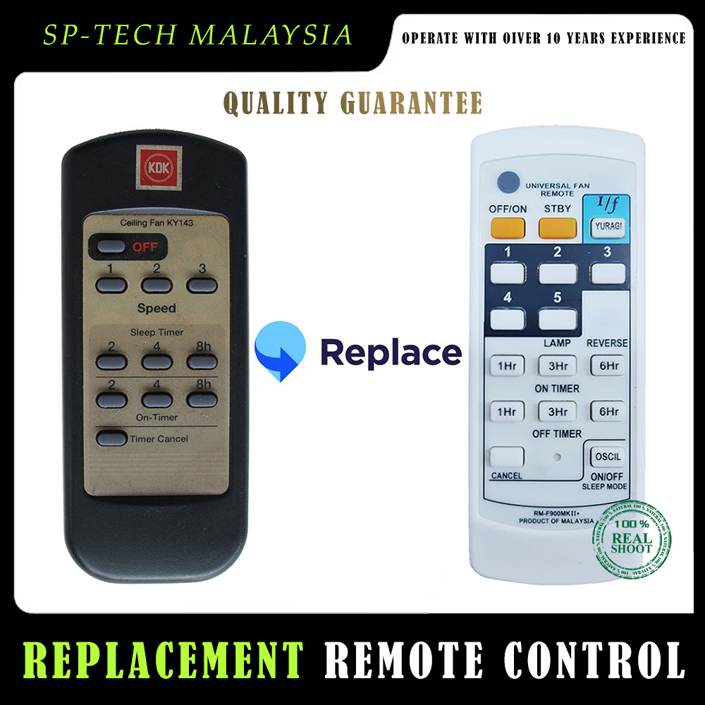 KY143 KDK CEILING FAN REMOTE CONTROL [REPLACEMENT] | Shopee Malaysia