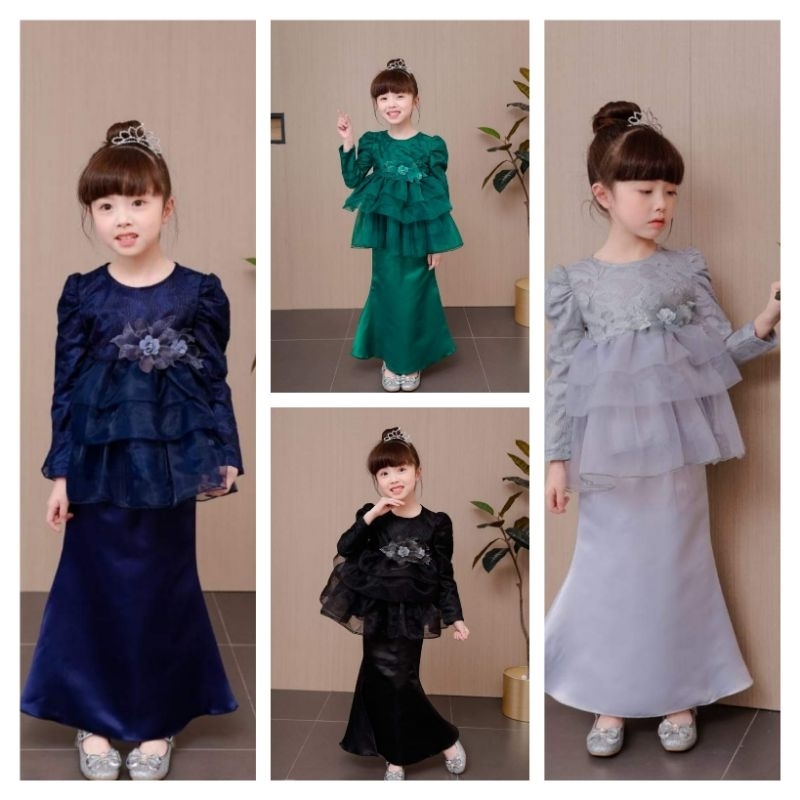 Set Puteri Organza kanak-kanak, #baju raya | Shopee Malaysia