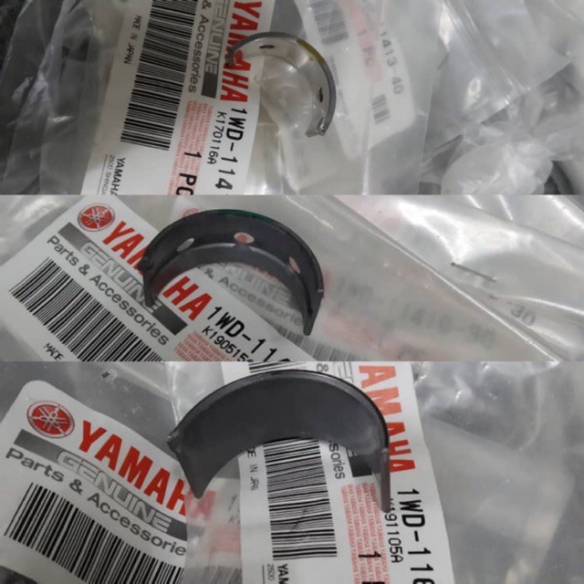 Original Yamaha R25 Con Rod Plane Bearing Shim Bearing Crankshaft Casing Crankcase Balancer