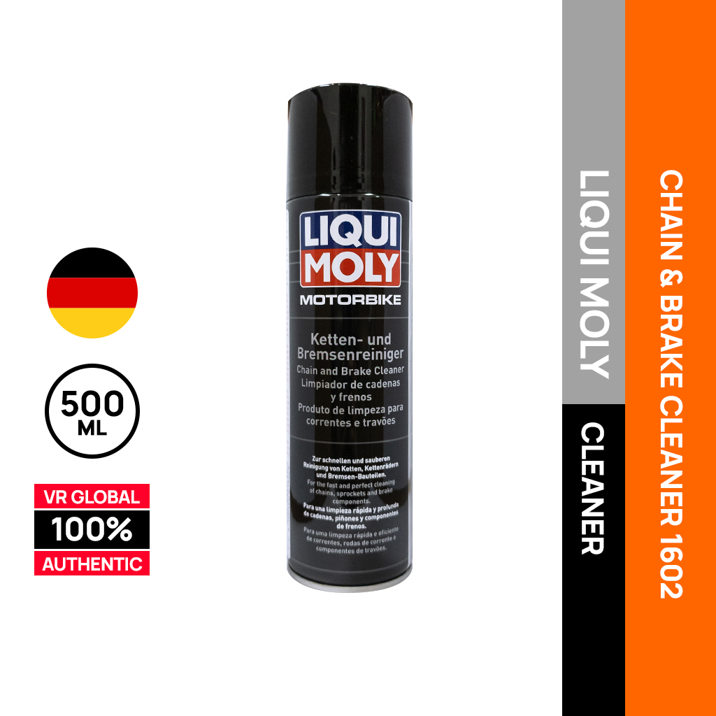 LIQUI MOLY MOTORBIKE CHAIN AND BRAKE CLEANER 1602 GERMANY 500ML
