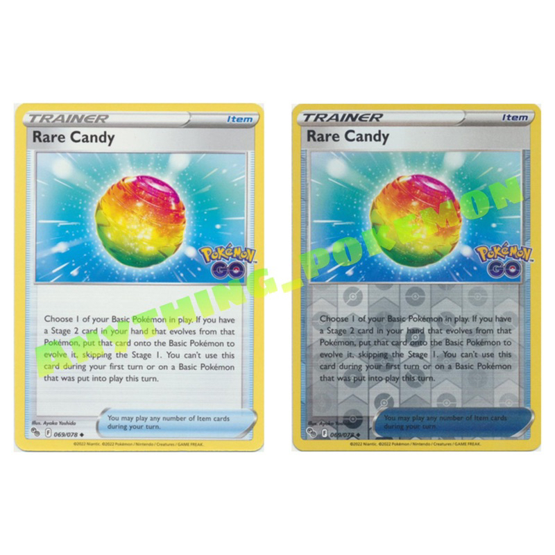 Pokemon Trainer Card - Rare Candy (180/202),(069/078),(141/159),(129/149) -  NORMAL/REVERSE HOLO | Shopee Malaysia