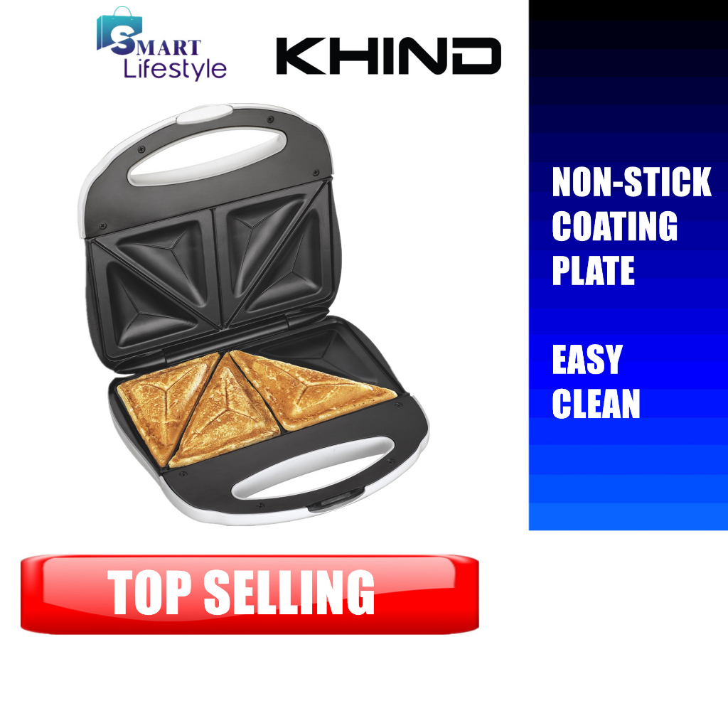 Khind Sandwich Toaster (750W) ST750 ST750 / Phison Sandwich Maker PSM