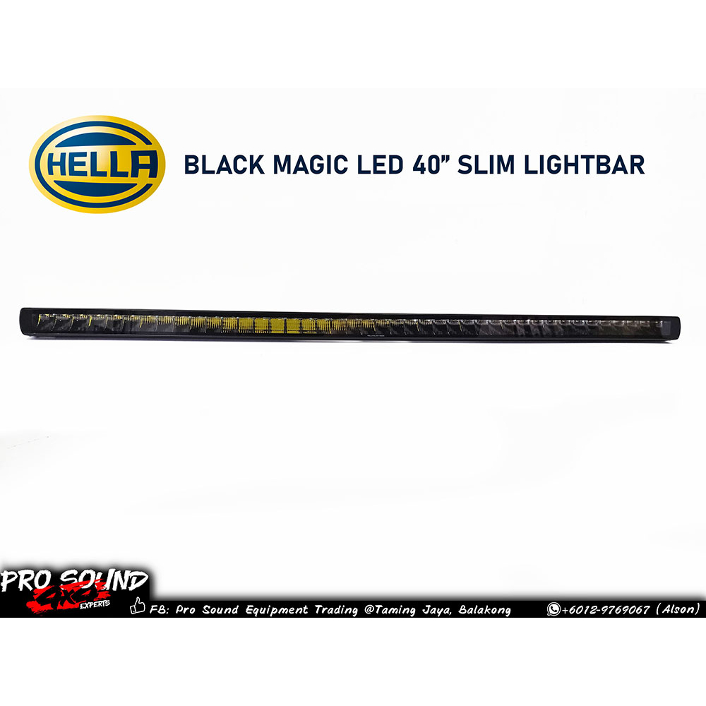 Faro LED HELLA Black Magic Slim Lightbar 40 - 12/24V, IP68/IP69K, Per Esterni - Foto 13