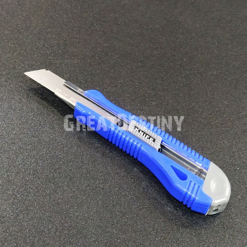 Topfine Utility Cutter with Locking Mechanism (Knife Length 7''x18mm Blade) Shopee Malaysia
