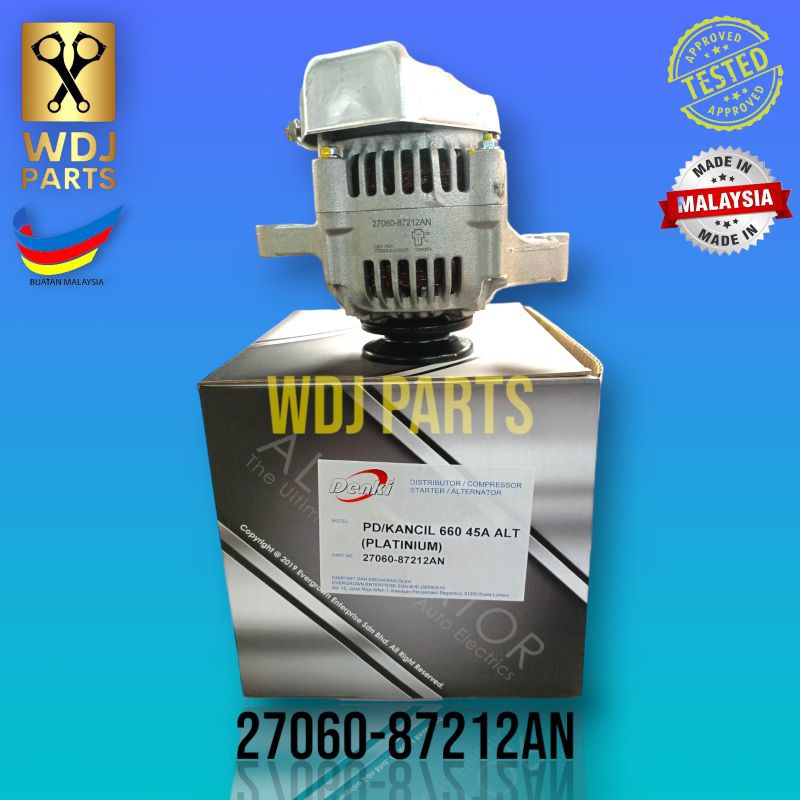 PERODUA KANCIL 660 45A ALTERNATOR (PLATINIUM) *READY STOCK* *27060